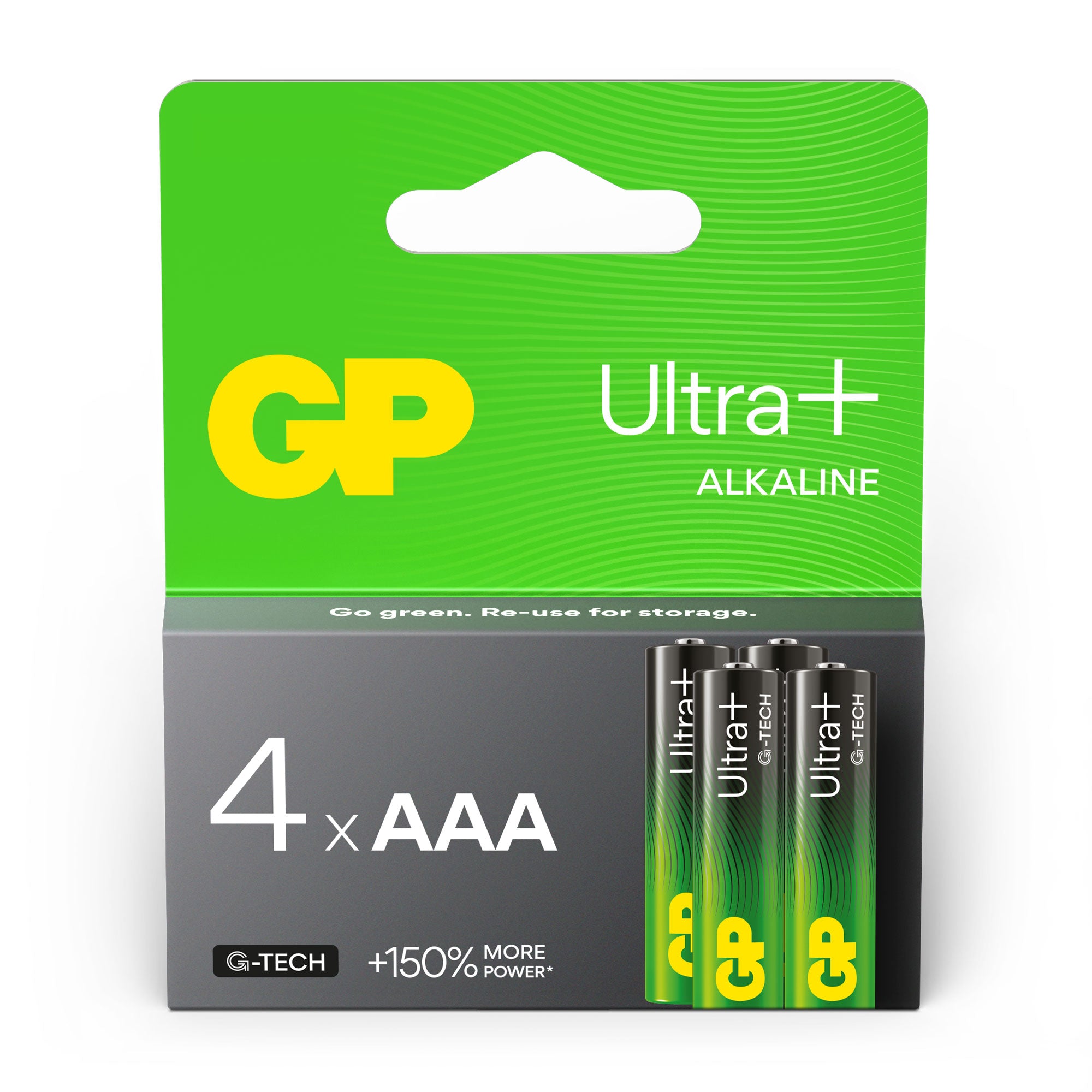 GP Ultra+ Alkaline AAA Batteries