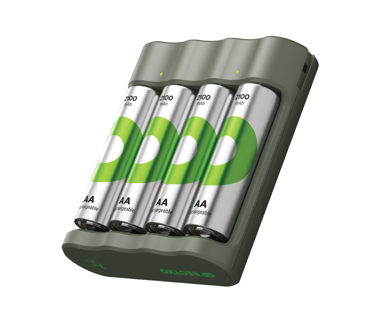 GP RECYKO B441 Akku-Ladegerät mit 4 wiederaufladbaren AA-Akkus 2100mAh