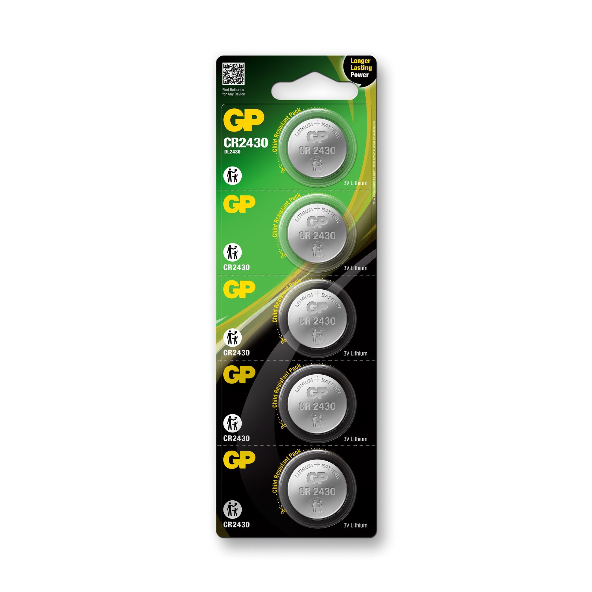 GP CR2430 Lithium Knopfzellen
