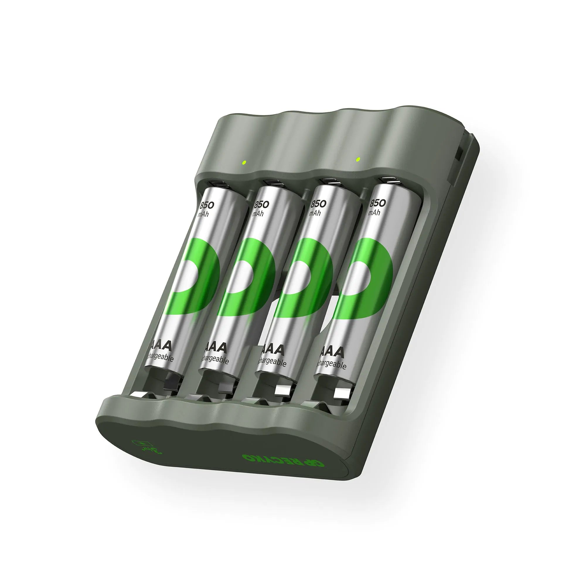 GP RECYKO B441 Akku-Ladegerät mit 4 wiederaufladbaren AAA-Akkus 850mAh
