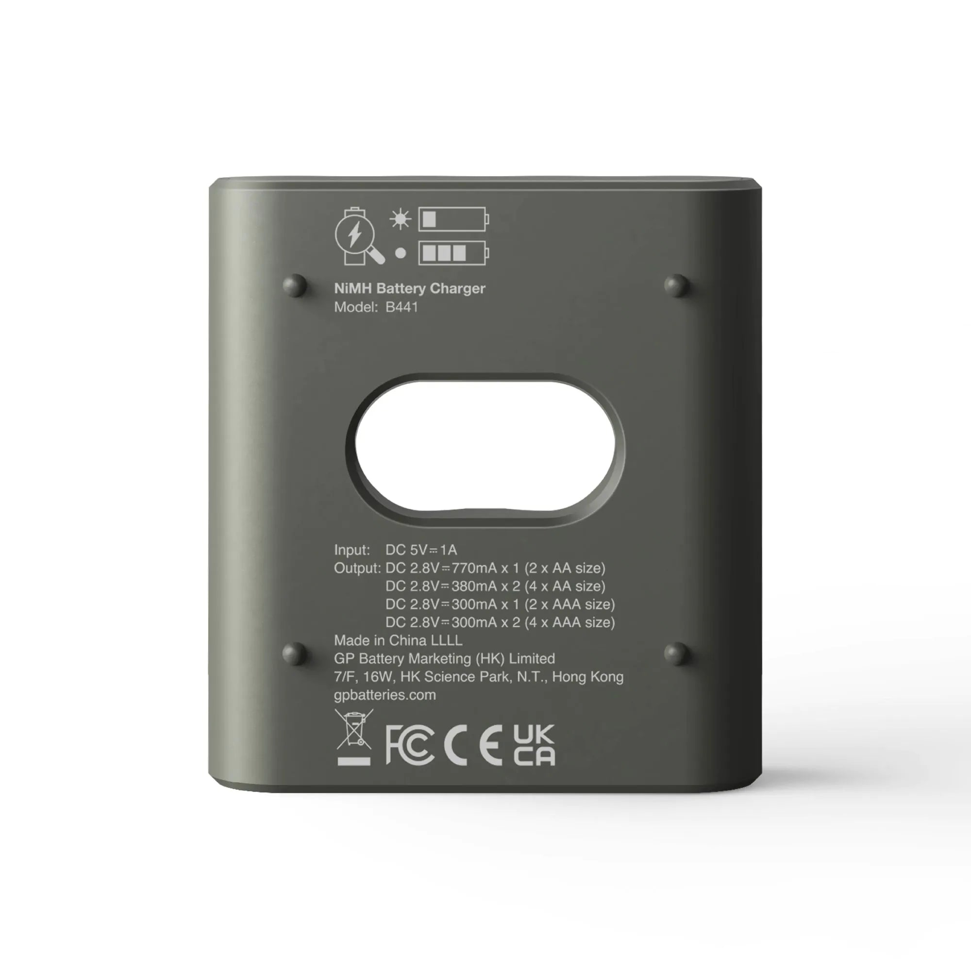 GP RECYKO B441 Akku-Ladegerät mit 4 wiederaufladbaren AAA-Akkus 850mAh
