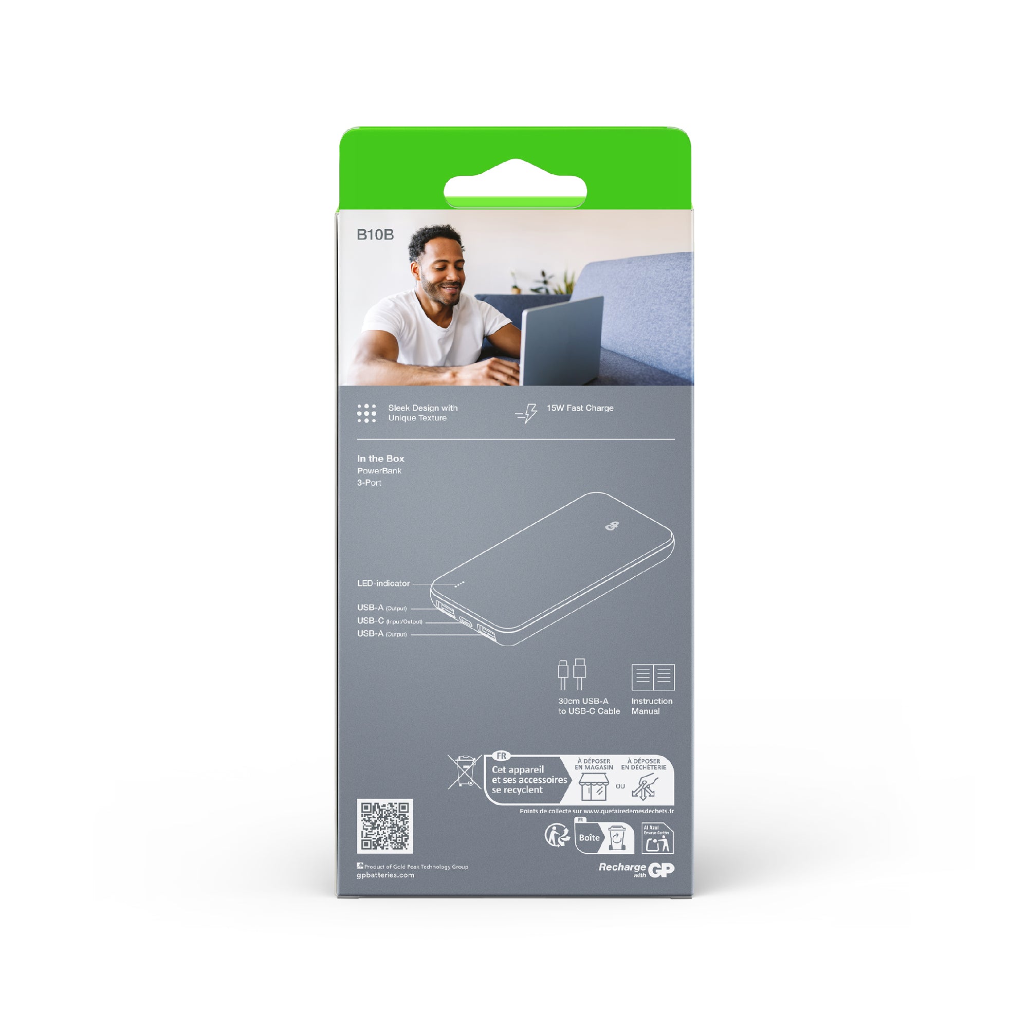 GP B+ Series PowerBank 10000mAh