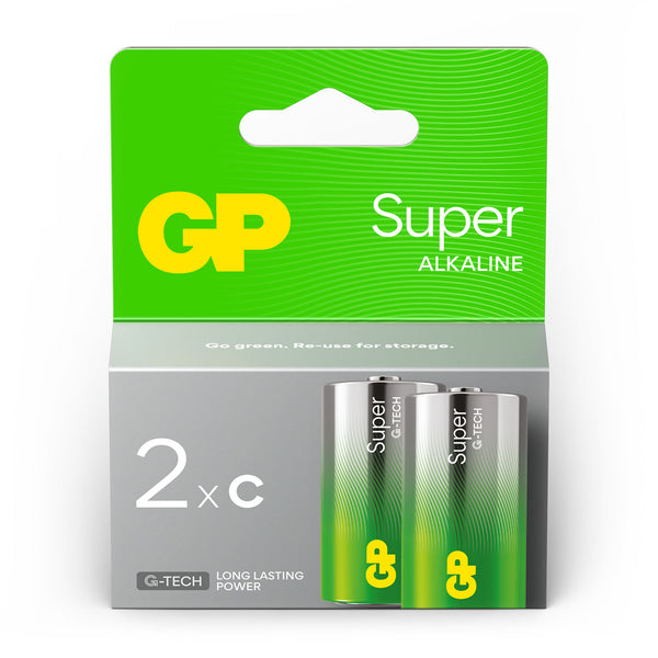 GP Super Alkaline C Size Batteries