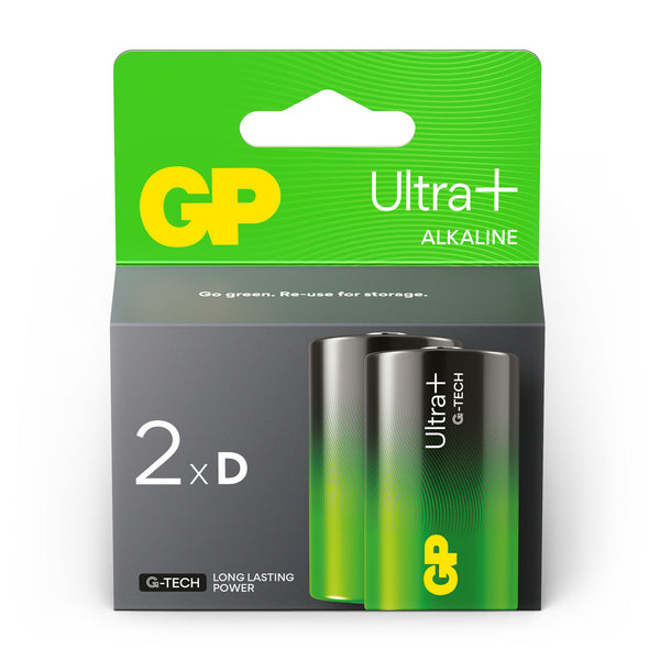 GP Ultra+ Alkaline D Batterien