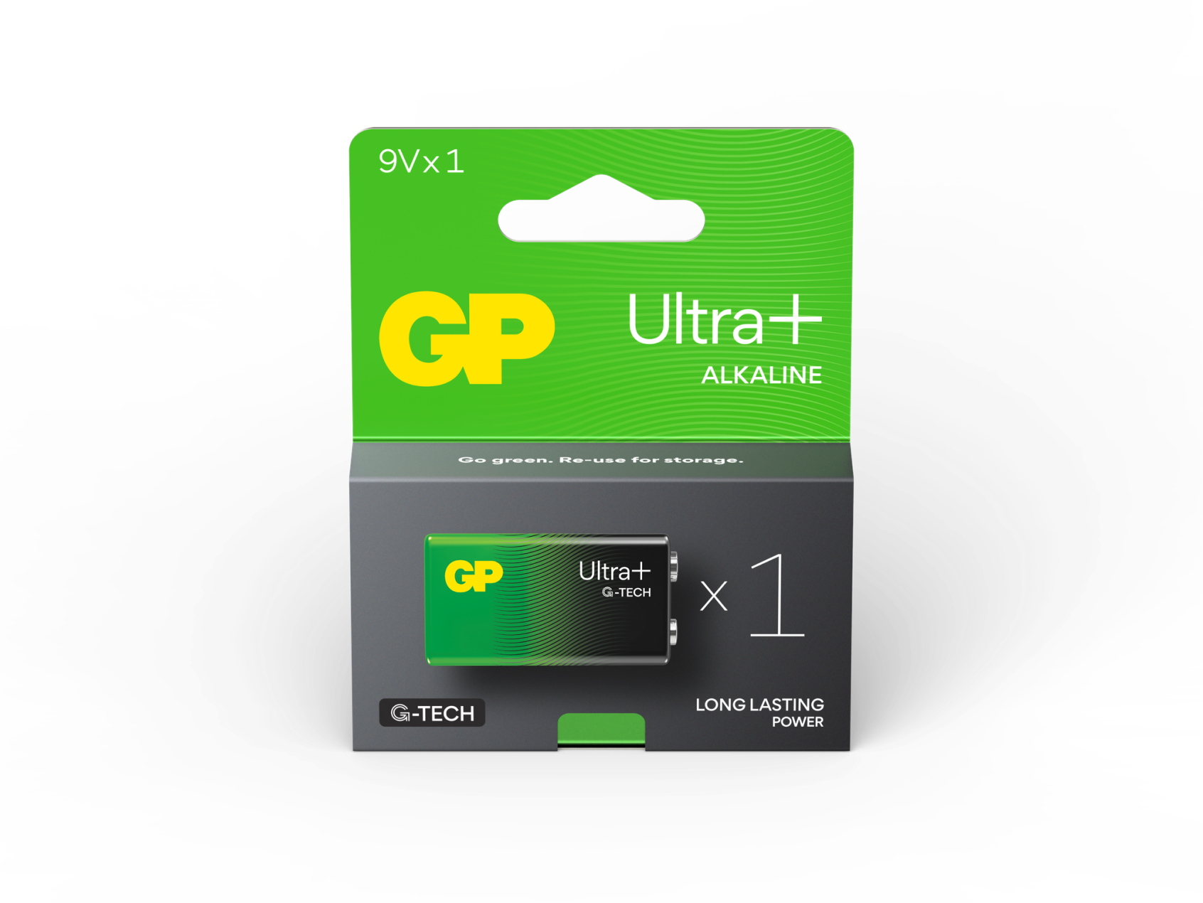 GP Ultra+ Alkaline 9V Batterien