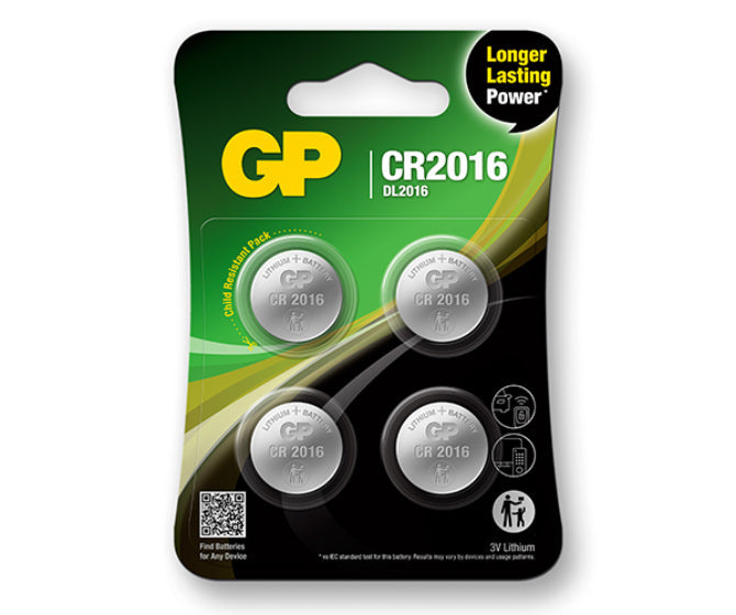 GP CR2016 Lithium Knopfzellen