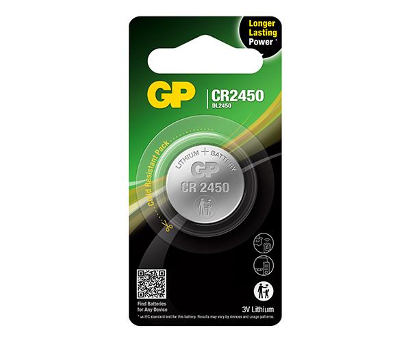 GP Lithium Coin Batteries CR2450